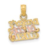 14k Two-Tone DADDY'S LITTLE GIRL Charm - Image 4