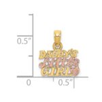 14k Two-Tone DADDY'S LITTLE GIRL Charm - Image 3