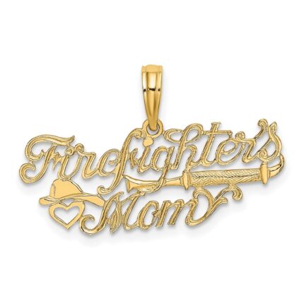14k FIREFIGHTER'S MOM Charm