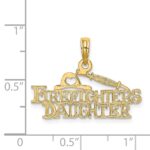 14k FIREFIGHTER'S DAUGHTER Charm - Image 3