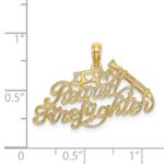14k I HEART MY RETIRED FIREFIGHTER Charm - Image 3