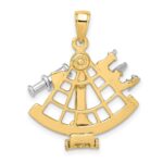 14k Two-tone 3-D Moveable Sextant Charm - Image 4