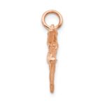 14K Rose Gold Polished 3-D Ballerina Charm - Image 2