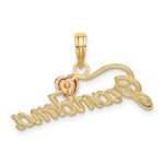 14k Two-Tone GRANDMA with Heart Charm - Image 4