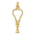 14k 3-D Stethoscope Pendant