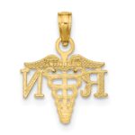 14K RN Registered Nurse Caduceus Charm - Image 4