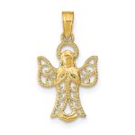 14k Filigree Angel Pendant