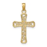 14k Fancy Cross Pendant - Image 4