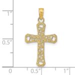 14k Fancy Cross Pendant - Image 3
