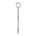 14k White Gold Fancy Cross Pendant - Image 2