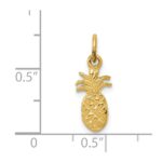 14k Polished Pineapple Charm - Image 4