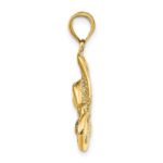 14K Polished and Textured Accent Stingray Charm - Image 2