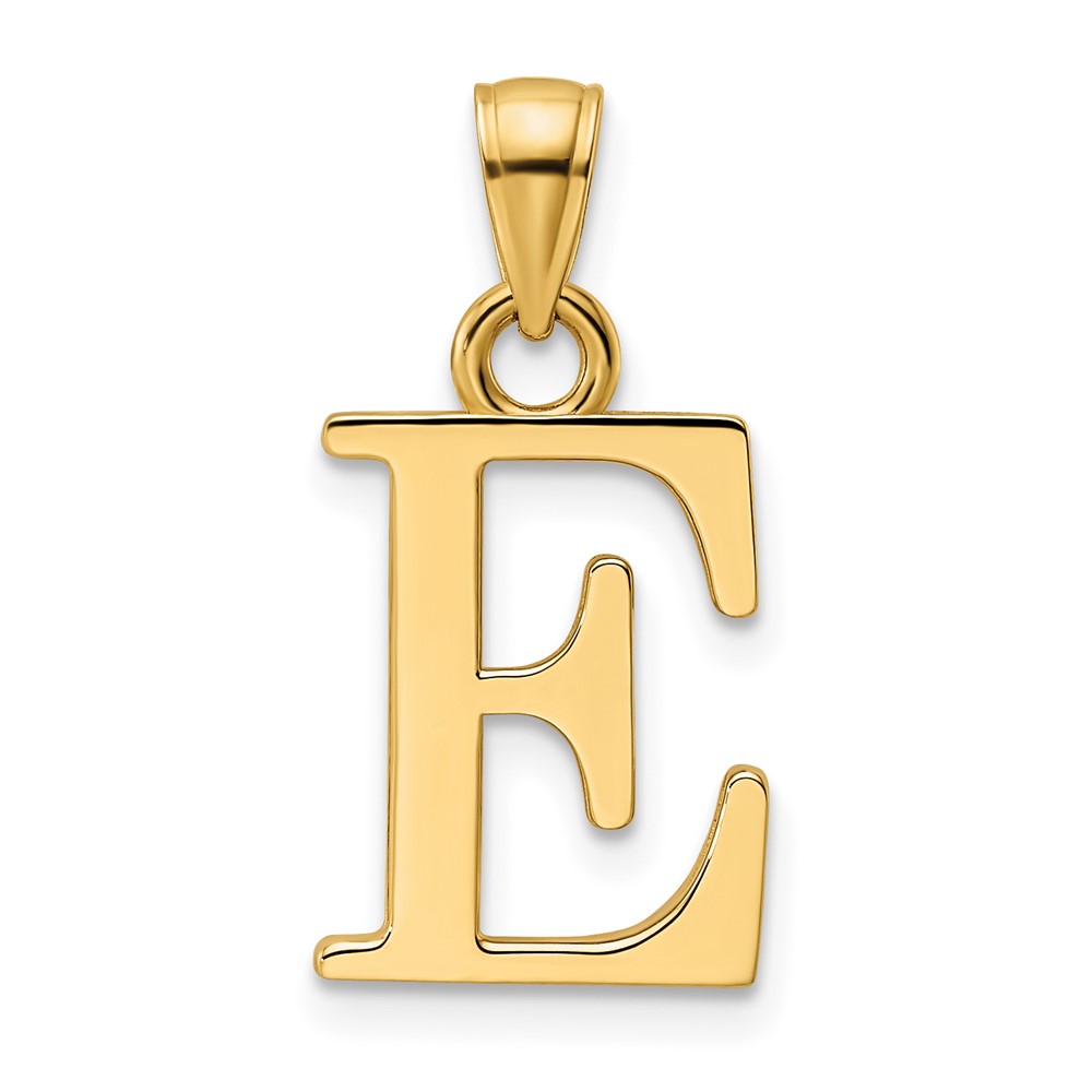 K9810E.jpg 14K Polished Letter E Pendant - Image 1