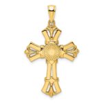 14K Polished Fancy Cross Pendant