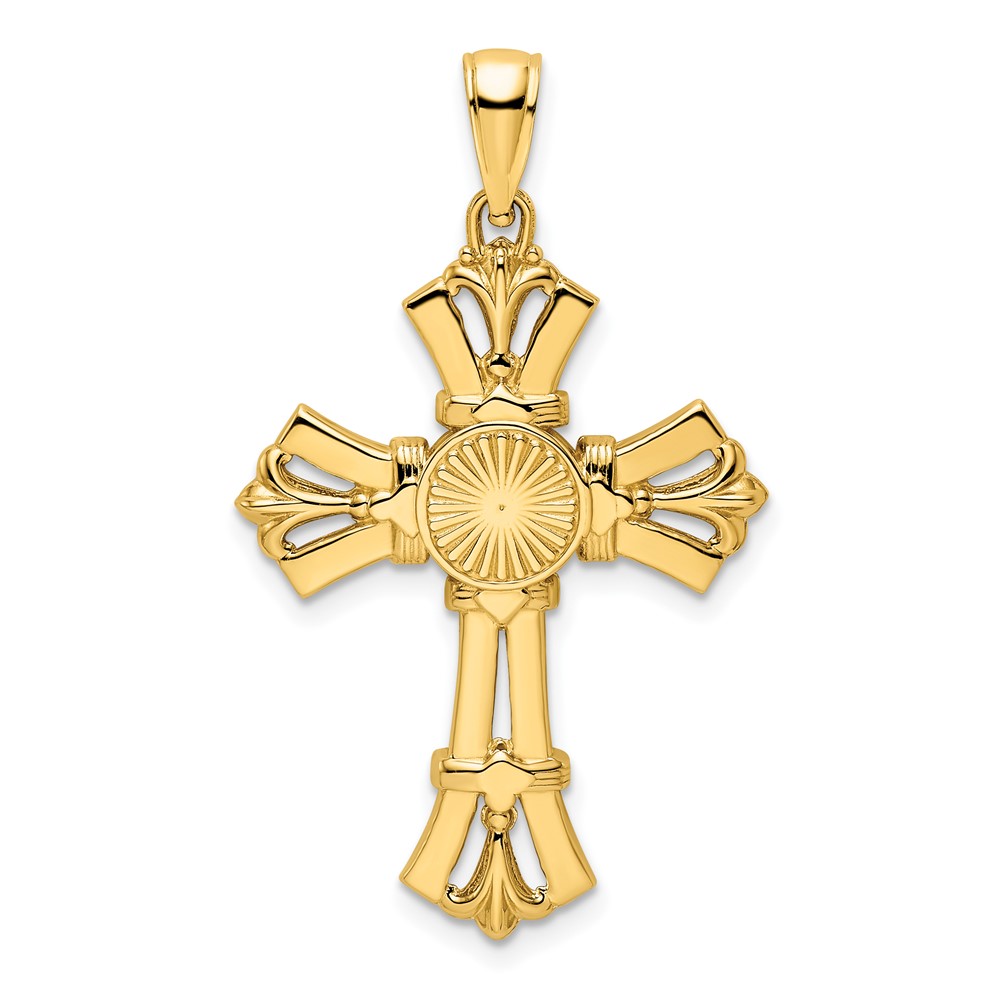K9812.jpg 14K Polished Fancy Cross Pendant - Image 1