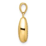 14k Polished 3-D Cowrie Shell Pendant - Image 2