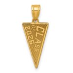 14K Class Of 2026 Rally Flag / Graduation Charm