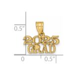 14k Polished 2025 GRAD Charm - Image 3