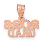 14K Rose Gold Polished 2026 GRAD Charm - Image 3