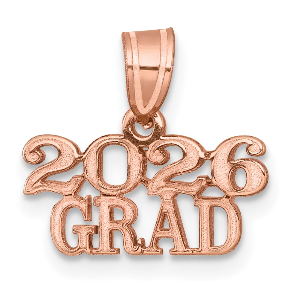 K9985R-26.jpg 14K Rose Gold Polished 2026 GRAD Charm - Image 1