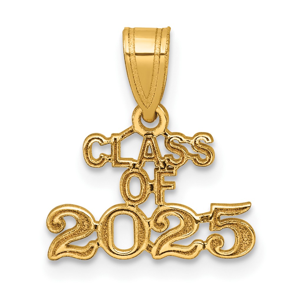 K9989-25.jpg 14k Polished Block CLASS OF 2025 Charm - Image 1