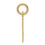14k Small Elongated Number 6 Charm - Image 2
