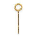 14k Small Elongated Number 24 Charm - Image 2