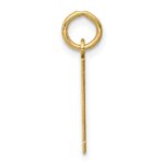 14k Small Elongated Number 41 Charm - Image 2