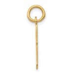 14k Small Elongated Number 43 Charm - Image 2