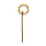 14k Small Elongated Number 74 Charm - Image 2