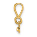 14k Large Diamond -cut Top Pendant - Image 2