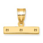 14k Casted Large Polished Top Pendant - Image 3