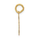 14k Medium Satin Number 5 Charm - Image 2