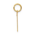 14k Medium Satin Number 7 Charm - Image 2