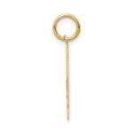 14k Medium Satin Number 34 Charm - Image 2