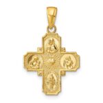 14k Polished 4-Way Medal Pendant