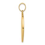 14k Polished Large Saint Christopher Medal Round Pendant - Image 2