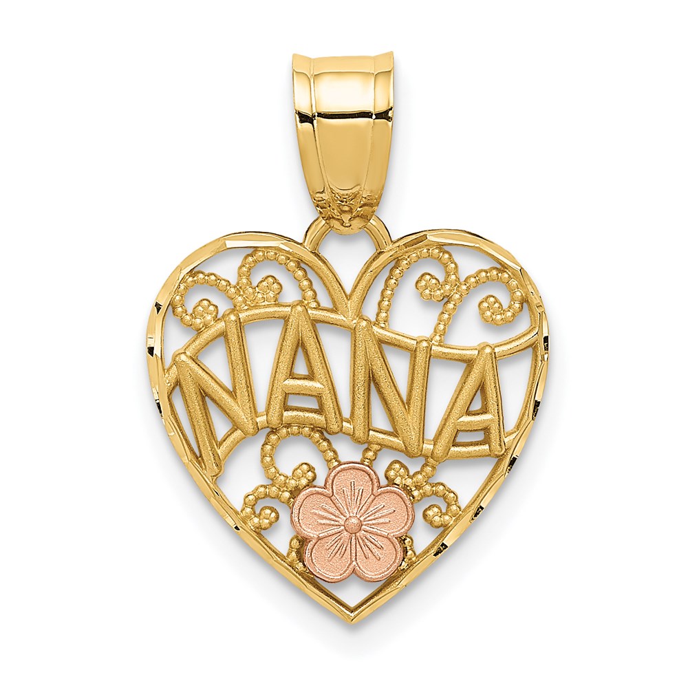 M2692.jpg 10K Two-Tone NANA Heart Pendant - Image 1