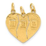 14k 3-piece Break-apart BIG SIS-SIS-LIL SIS Charm - Image 4