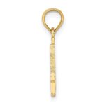 14k Polished Number 4 Pendant - Image 2