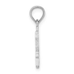 14kw Polished Number 4 Pendant - Image 2