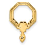 14K Polished 1/15 carat Diamond Octagon Chain Slide - Image 3