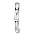 14k White Gold 1/4 carat Lab Grown Diamond VS/SI+ G+ Shooting Star Chain Slide Pendant - Image 2