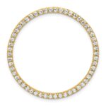 14k 1 carat Lab Grown Diamond VS+ F+ Complete Circle Chain Slide Pendant