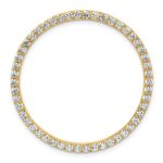 14k 1 1/2 carat Lab Grown Diamond VS/SI+ G+ Complete Circle Chain Slide Pendant