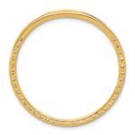 14k 1 1/2 carat Lab Grown Diamond VS+ F+ Complete Circle Chain Slide Pendant - Image 3