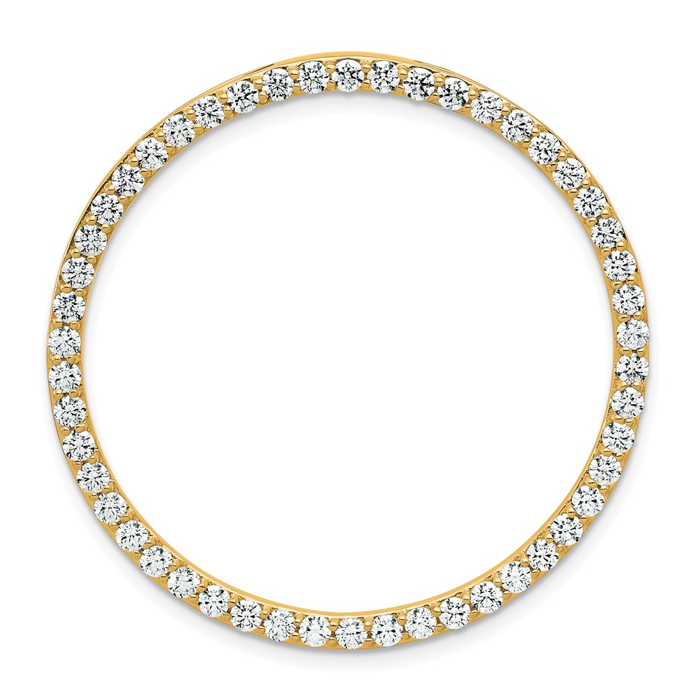 PM10303-200-YAA-1.jpg 14k 2 carat Lab Grown Diamond VS/SI+ G+ Complete Circle Chain Slide Pendant - Image 1