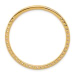 14k 2 carat Lab Grown Diamond VS/SI+ G+ Complete Circle Chain Slide Pendant - Image 3