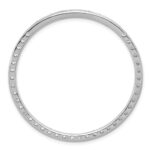 14k White Gold 3 carat Lab Grown Diamond VS/SI+ G+ Complete Circle Chain Slide Pendant - Image 3