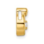 14k 2 Birthstone and Dia Mother/Child Chain Slide Semi-mount - Image 3